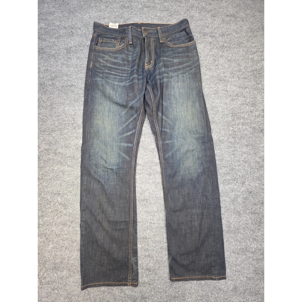 Levi's 514 Selvedge Jeans Men's 32 x 32 Dark Raw Wash Whiskers Slim Straight